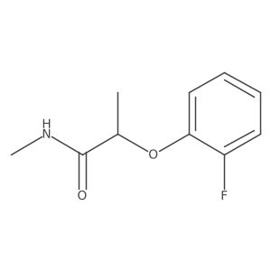 2-(2-fluorophenoxy)-N-methylpropanamide结构式