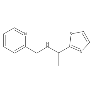 (Pyridin-2-ylmethyl)[1-(1,3-thiazol-2-yl)ethyl]amine Structure