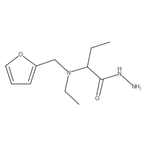 Butanoic acid, 2-[ethyl(2-furanylmethyl)amino]-, hydrazide结构式
