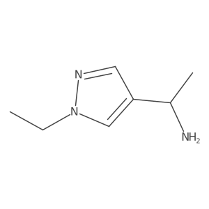 (1S)-1-(1-ethyl-1H-pyrazol-4-yl)ethan-1-amine Structure
