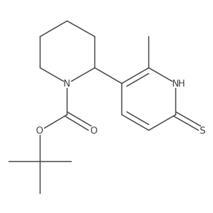 tert-butyl 2-(2-methyl-6-thioxo-1H-pyridin-3-yl)piperidine-1-carboxylate Structure
