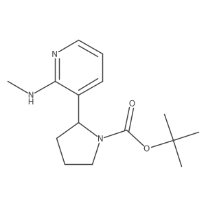 tert-Butyl 2-(2-(methylamino)pyridin-3-yl)pyrrolidine-1-carboxylate Structure