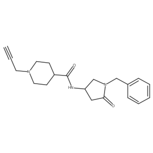 N-(1-benzyl-5-oxopyrrolidin-3-yl)-1-(prop-2-yn-1-yl)piperidine-4-carboxamide Structure