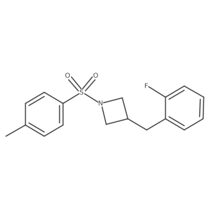 3-[(2-Fluorophenyl)methyl]-1-(4-methylbenzenesulfonyl)azetidine Structure
