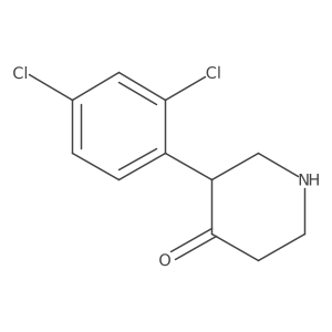 4-Piperidinone, 3-(2,4-dichlorophenyl)- Structure