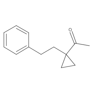 1-[1-(2-Phenylethyl)cyclopropyl]ethan-1-one结构式