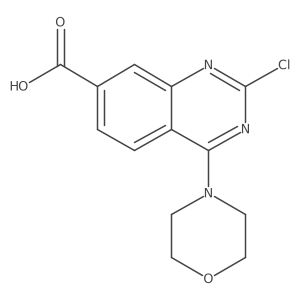 2-Chloro-4-morpholin-4-ylquinazoline-7-carboxylic acid结构式