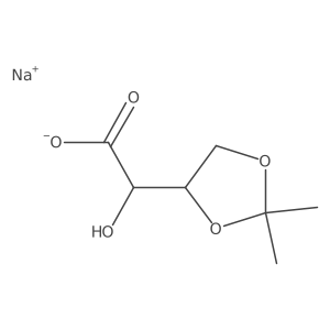 sodium (2R)-2-[(4S)-2,2-dimethyl-1,3-dioxolan-4-yl]-2-hydroxyacetate Structure
