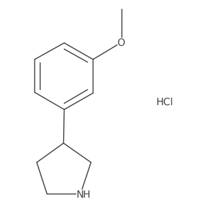 (s)-3-(3-Methoxyphenyl)pyrrolidine hydrochloride Structure