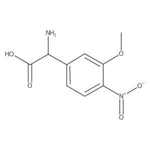 2-Amino-2-(3-methoxy-4-nitrophenyl)acetic acid Structure