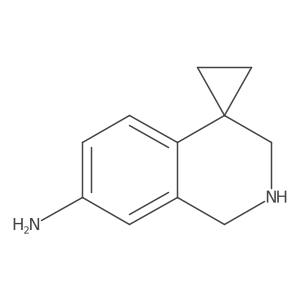 2',3'-dihydro-1'H-spiro[cyclopropane-1,4'-isoquinolin]-7'-amine结构式