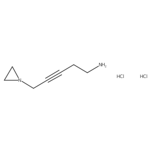 5-(Aziridin-1-yl)pent-3-yn-1-amine dihydrochloride结构式