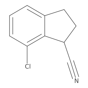 7-chloro-2,3-dihydro-1H-indene-1-carbonitrile Structure