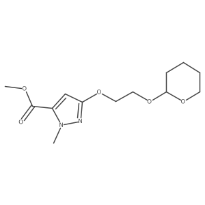 Methyl 1-methyl-3-[2-[(tetrahydro-2H-pyran-2-yl)oxy]ethoxy]-1H-pyrazole-5-carboxylate Structure