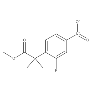 Methyl 2-(2-fluoro-4-nitrophenyl)-2-methylpropanoate结构式