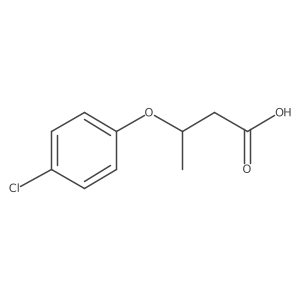 (S)-3-(4-Chlorophenoxy)butanoic acid结构式