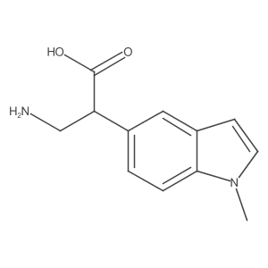 3-amino-2-(1-methyl-1H-indol-5-yl)propanoic acid结构式