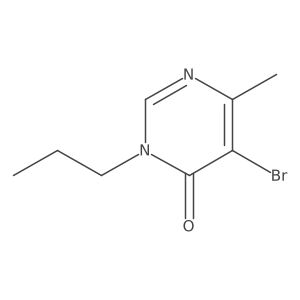 5-Bromo-6-methyl-3-propyl-3,4-dihydropyrimidin-4-one结构式