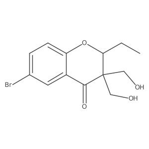 6-Bromo-2-ethyl-3,3-bis(hydroxymethyl)chroman-4-one Structure