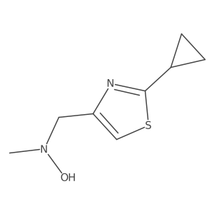N-[(2-cyclopropyl-1,3-thiazol-4-yl)methyl]-N-methylhydroxylamine结构式