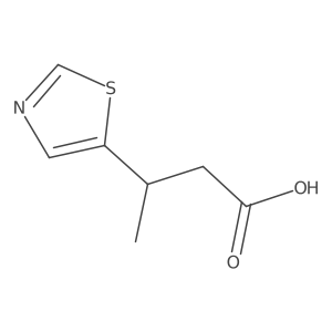 3-(1,3-Thiazol-5-yl)butanoic acid Structure