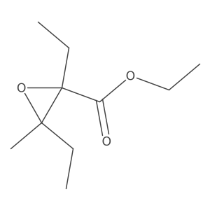 Ethyl 2,3-diethyl-3-methyloxirane-2-carboxylate Structure