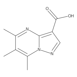 5,6,7-Trimethylpyrazolo[1,5-a]pyrimidine-3-carboxylic acid Structure