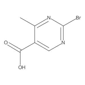 2-Bromo-4-methyl-5-pyrimidinecarboxylic acid Structure