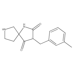 3-(3-Methylbenzyl)-1,3,7-triazaspiro[4.4]nonane-2,4-dione结构式