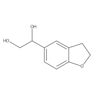 1-(2,3-Dihydro-1-benzofuran-5-yl)-1,2-ethanediol Structure