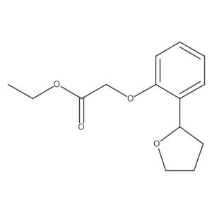 Ethyl 2-(2-(tetrahydrofuran-2-yl)phenoxy)acetate结构式