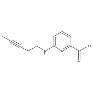 6-[(Pent-3-yn-1-yl)amino]pyridine-2-carboxylic acid Structure