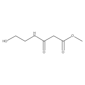 Methyl 3-[(2-hydroxyethyl)amino]-3-oxopropanoate Structure