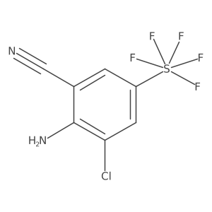 Sulfur, (4-amino-3-chloro-5-cyanophenyl)pentafluoro-, (OC-6-21)- Structure