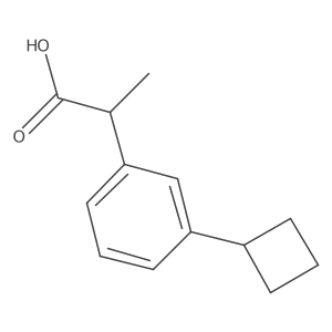 2-(3-Cyclobutylphenyl)propanoic acid结构式