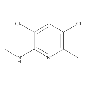 3,5-dichloro-N,6-dimethylpyridin-2-amine结构式