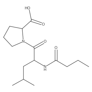 L-Proline, N-(1-oxobutyl)-L-leucyl- Structure