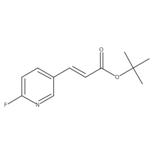tert-butyl (2E)-3-(6-fluoropyridin-3-yl)prop-2-enoate Structure