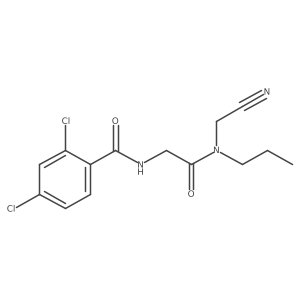 2,4-Dichloro-N-[2-[cyanomethyl(propyl)amino]-2-oxoethyl]benzamide Structure