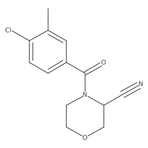4-(4-Chloro-3-methylbenzoyl)morpholine-3-carbonitrile Structure