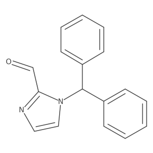 1-(Diphenylmethyl)-1H-imidazole-2-carboxaldehyde结构式