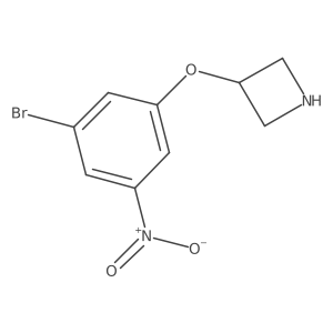 3-(3-Bromo-5-nitrophenoxy)azetidine Structure
