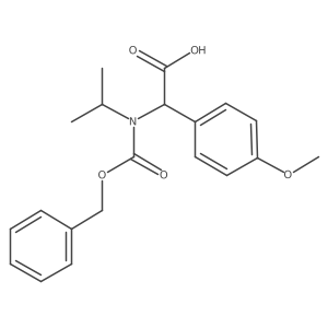 2-{[(Benzyloxy)carbonyl](propan-2-yl)amino}-2-(4-methoxyphenyl)acetic acid Structure