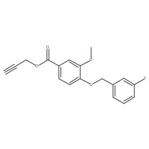 Prop-2-yn-1-yl 4-((3-fluorobenzyl)oxy)-3-methoxybenzoate Structure