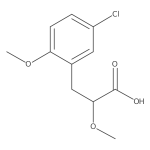 3-(5-Chloro-2-methoxyphenyl)-2-methoxypropanoic acid结构式