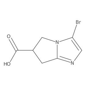 3-Bromo-6,7-dihydro-5H-pyrrolo[1,2-a]imidazole-6-carboxylic acid Structure