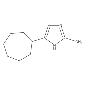 5-cycloheptyl-1H-imidazol-2-amine结构式