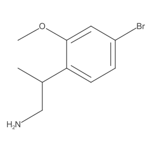 2-(4-Bromo-2-methoxyphenyl)propan-1-amine Structure