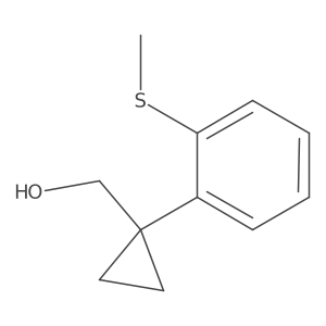 {1-[2-(Methylsulfanyl)phenyl]cyclopropyl}methanol Structure