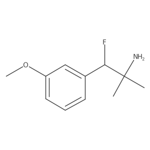 1-Fluoro-1-(3-methoxyphenyl)-2-methylpropan-2-amine Structure